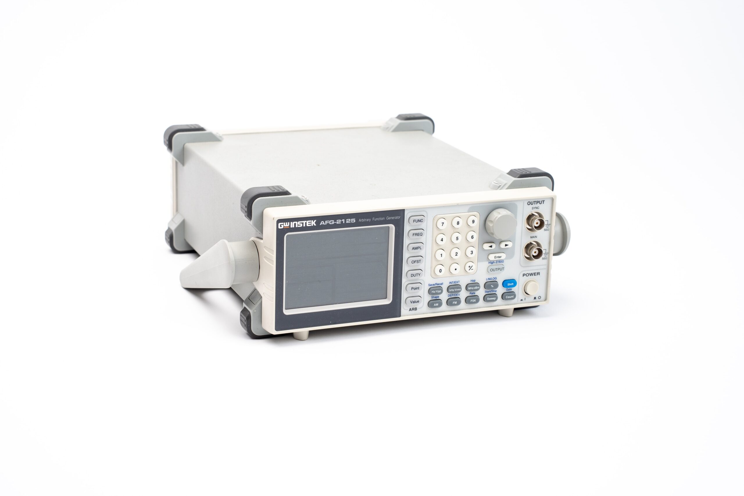 AFG-2125 Function Generator processing waveforms Systec Designs lab